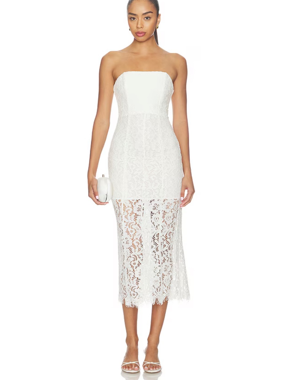 Tobi Midi Dress in White from Revolve
